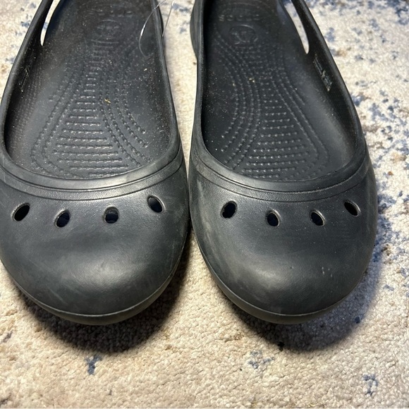 Crocs Kadee Black Ballerina Flats Size 9 - Picture 5 of 8